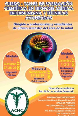 Curso - Taller de Formación Científica en Hipnosis Clínica, Ericksoniana y Técnicas Avanzadas