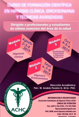 Curso - Taller de Formación Científica en Hipnosis Clínica Ericksoniana y Técnicas Avanzadas