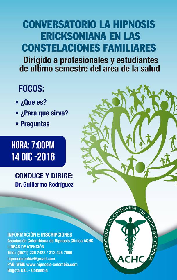 4 TABLOIDE 14 DICIEMBRE 2016 CONVERSATORIO LA HIPNOSIS ERICKSONIANA EN LAS CONSTELACIONES FAMILIARES