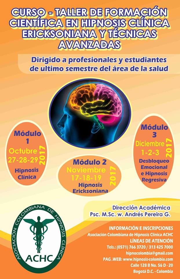 6 TABLOIDE 27 OCTUBRE 2017 CURSO TALLER DE FORMACION CIENTIFICA EN HIPNOSIS CLINICA ERICKSONIANA Y TECNICAS AVANZADAS