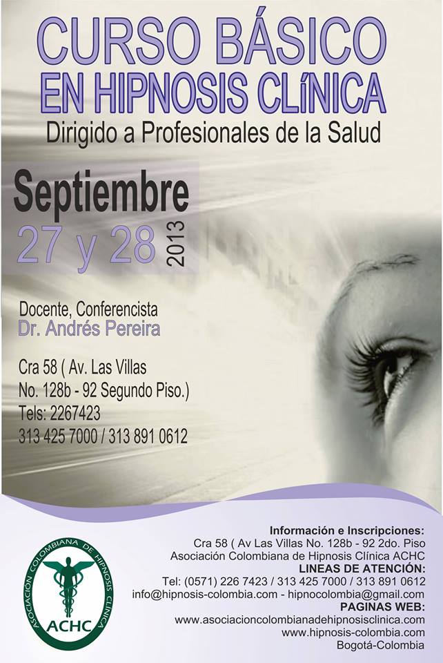 TABLOIDE 27 SEPTIEMBRE 2013 CURSO BASICO DE HIPNOSIS CLINICA